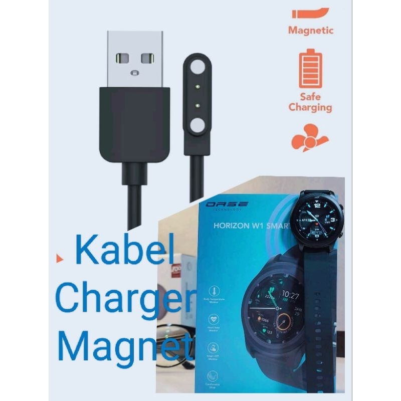 AIG Oase Horizon W1 Smart Watch Kabel Charger Smartwatch Oase H12W Horizon W1 Magnetic 2 pin