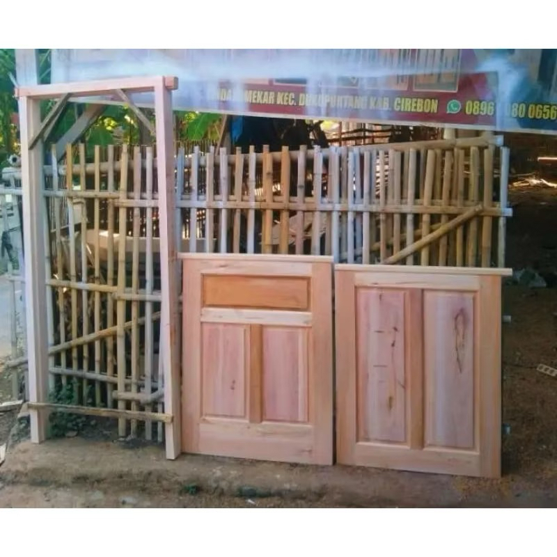 (Ready Stok) 1 Set Pintu belah bawah Pintu dapur Minimalis atas bawah