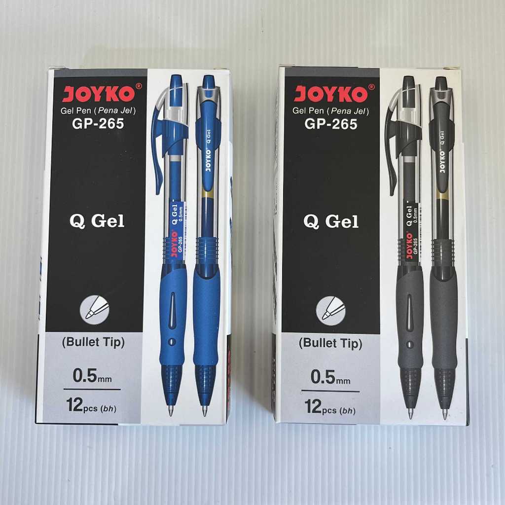 

JOYKO Gel Pen Pulpen Cetek Q-Gel GP-265 0.5mm Hitam & Biru