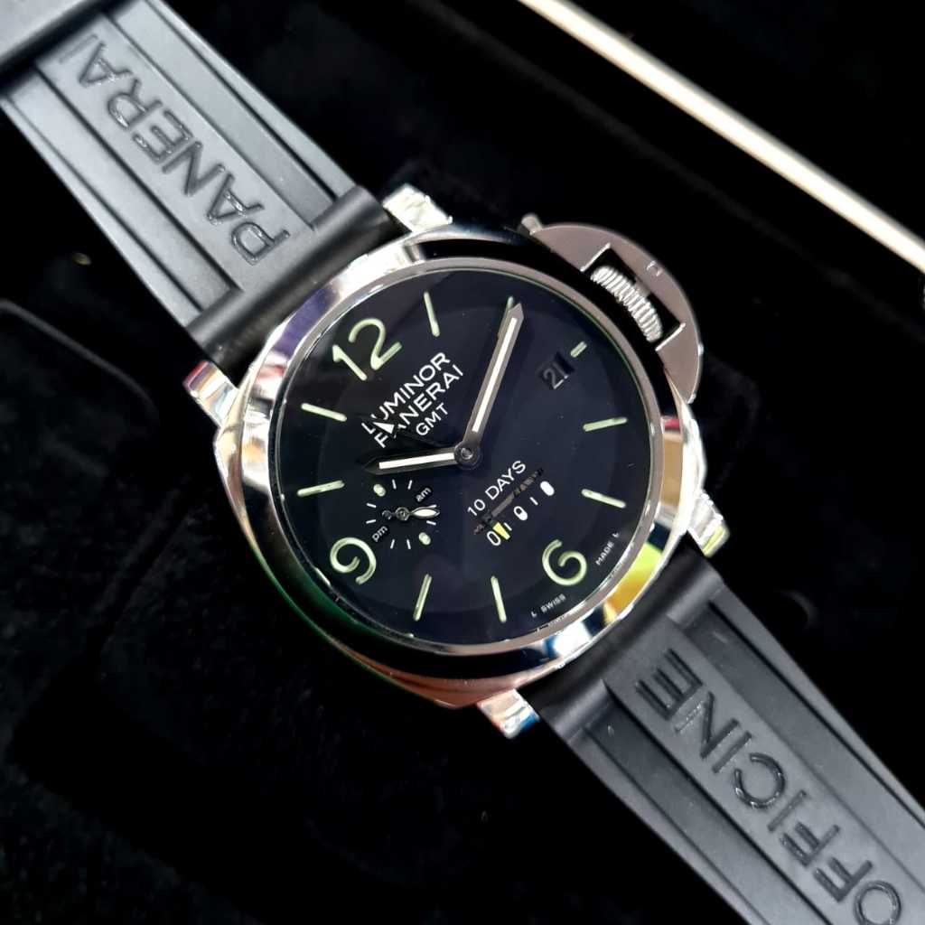 Jam Tangan Pria Panerai luminor Gmt Automatic 45mm Include Box Original