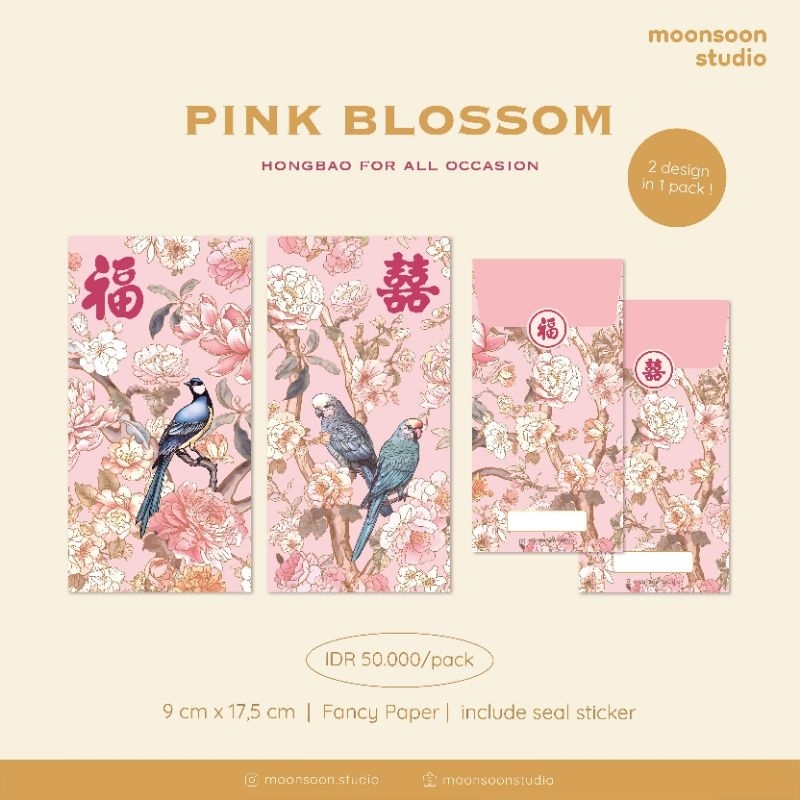 

Kertas angpao - Pink blossom