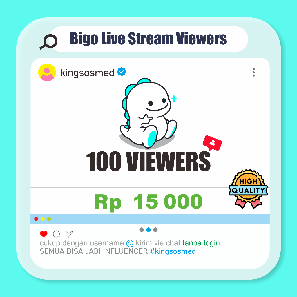 Bigo Live Stream Viewers | Bigo Views 100% Concurrent | Bigo Live