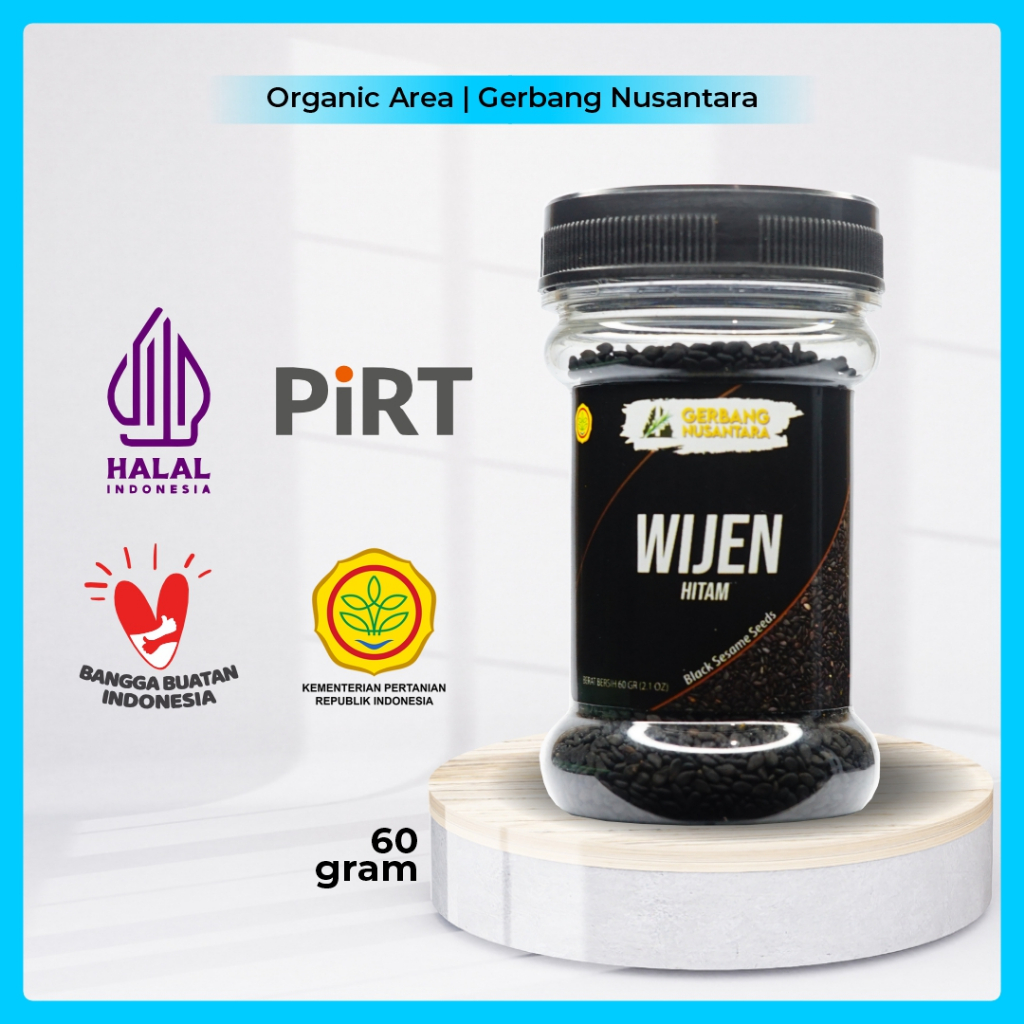 

Gerbang Nusantara - Biji Wijen Hitam Mentah Bubuk Bumbu Masak Dapur Rempah 60gr