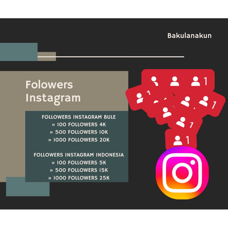 Followers Instagram - Indonesia - Bule