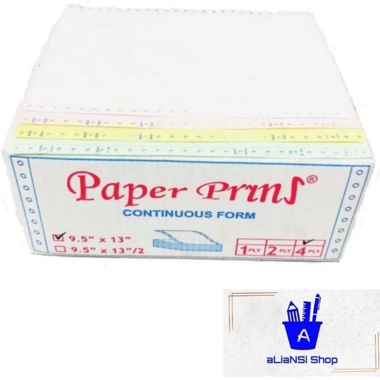 

KODE PRODUK PM6CQ137 Continuous Form 95 x 13 4 PLY merk PAPERPRYNS