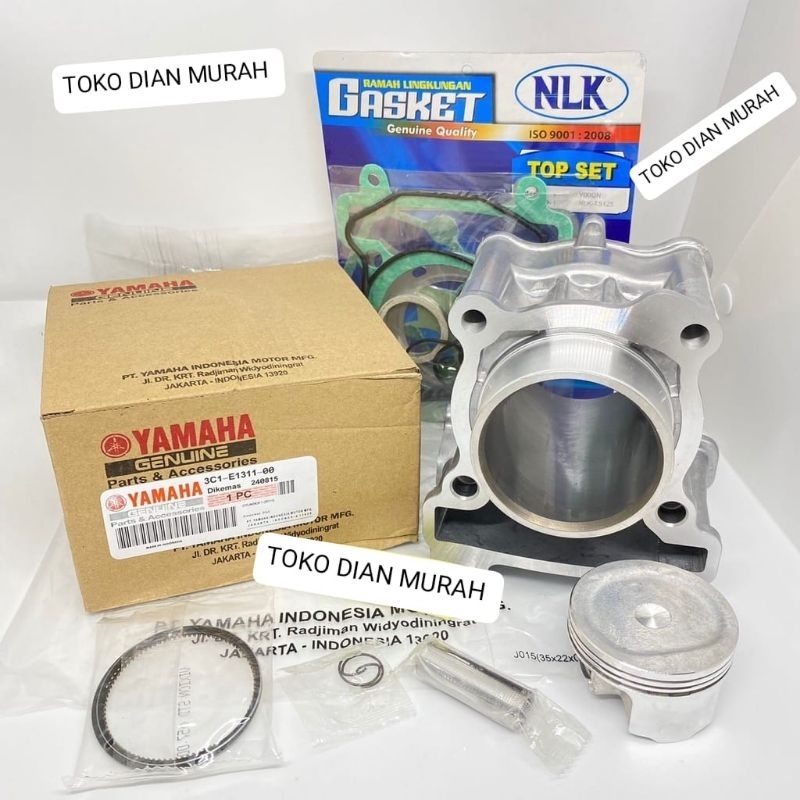 BLOK SEHER KOMPLIT 1PA/3C1+TOPSET CYLINDER YAMAHA VIXION OLD VIXION NEW 3C1