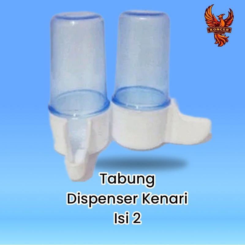 Cepuk Tabung Dispenser Kenari ELITE SONG Tempat Pakan Burung