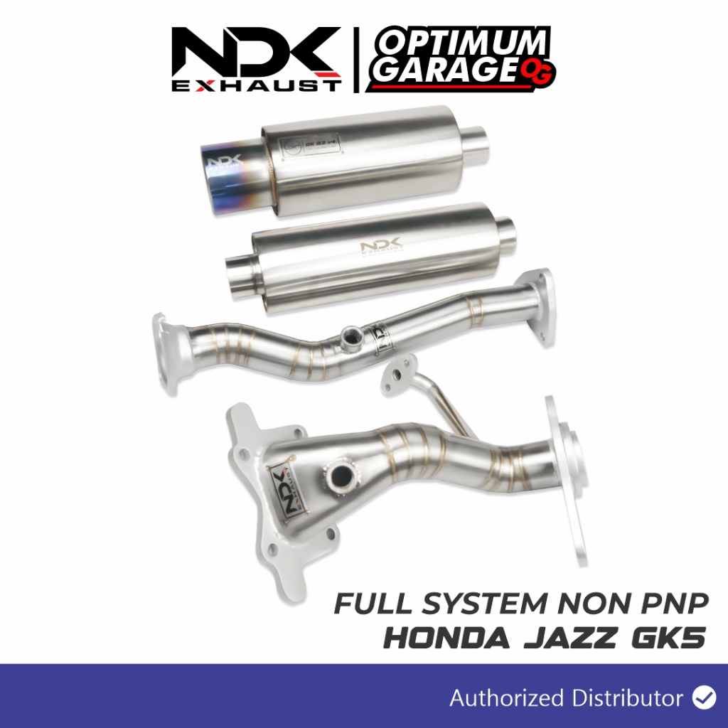 FULL SISTEM  NON  PNP KNALPOT MOBIL NDK EXHAUST MUFFLER DK-03V3 RESONATOR DOWNPIPE FRONTPIPE MOBIL J