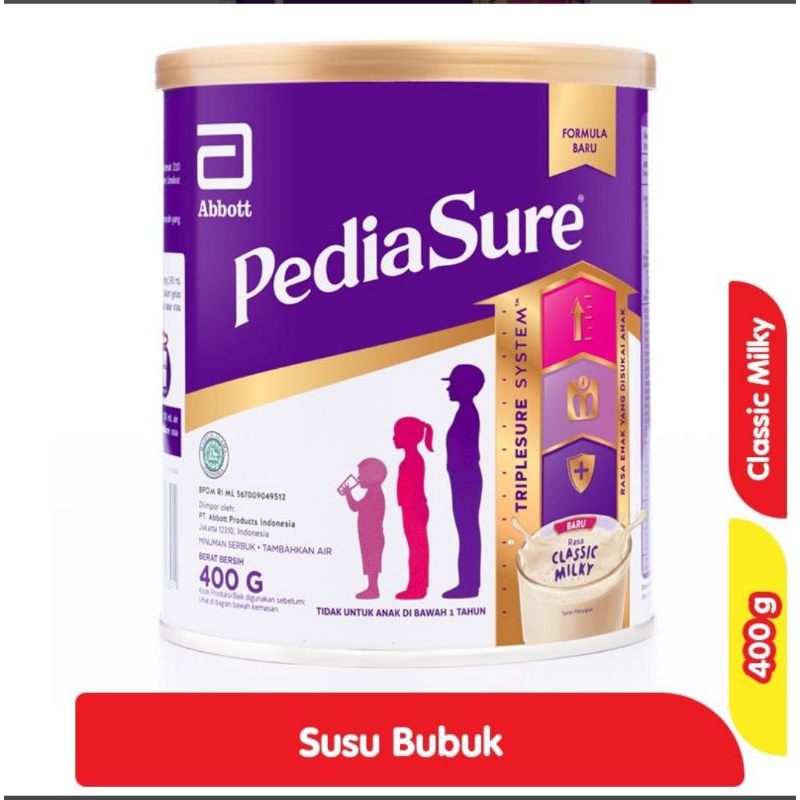 

Pediasure madu 200 gram dan pediasure madu, vanilla, coklat dan clasic milky 380 gram