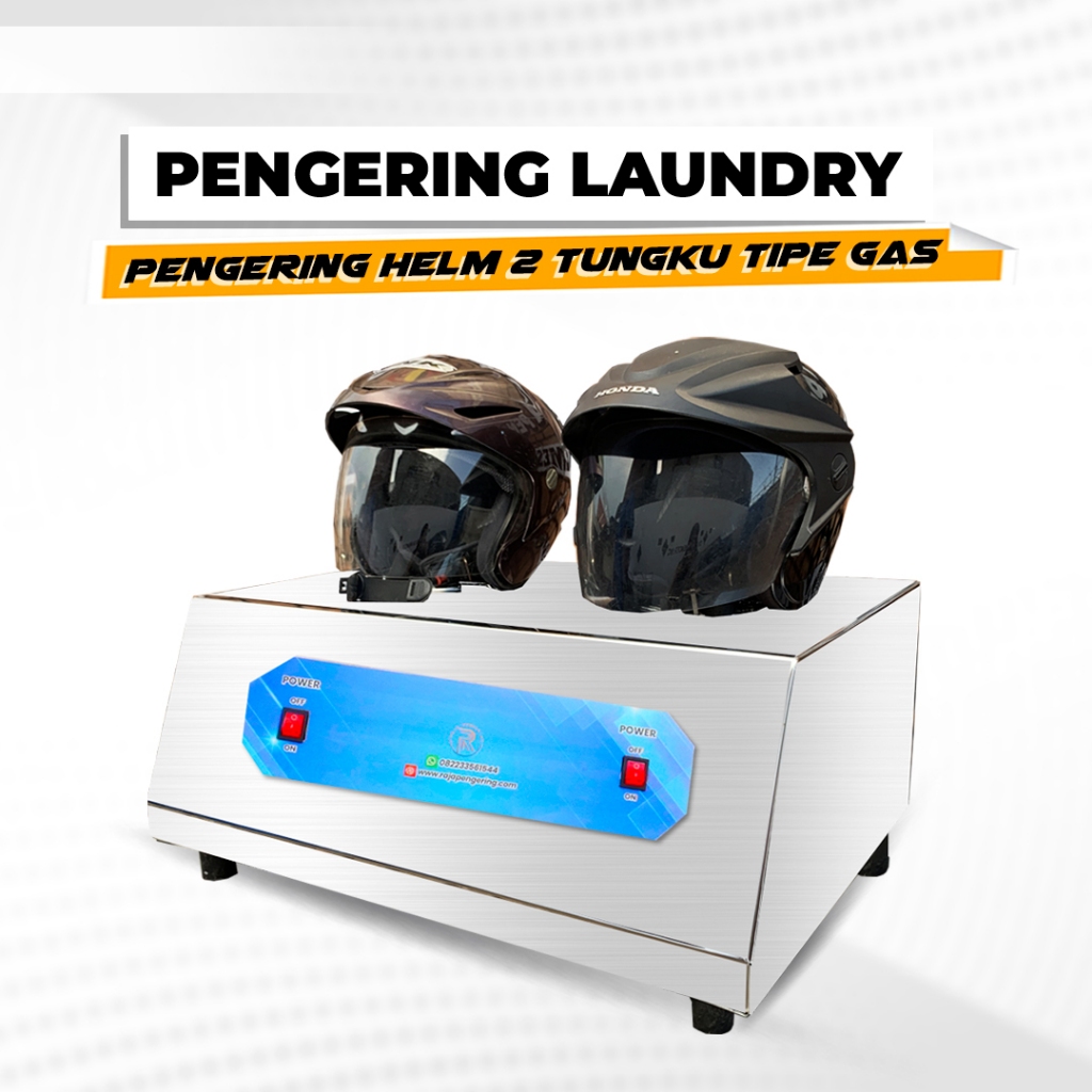 MESIN PENGERING HELM 2 TUNGKU TIPE GAS