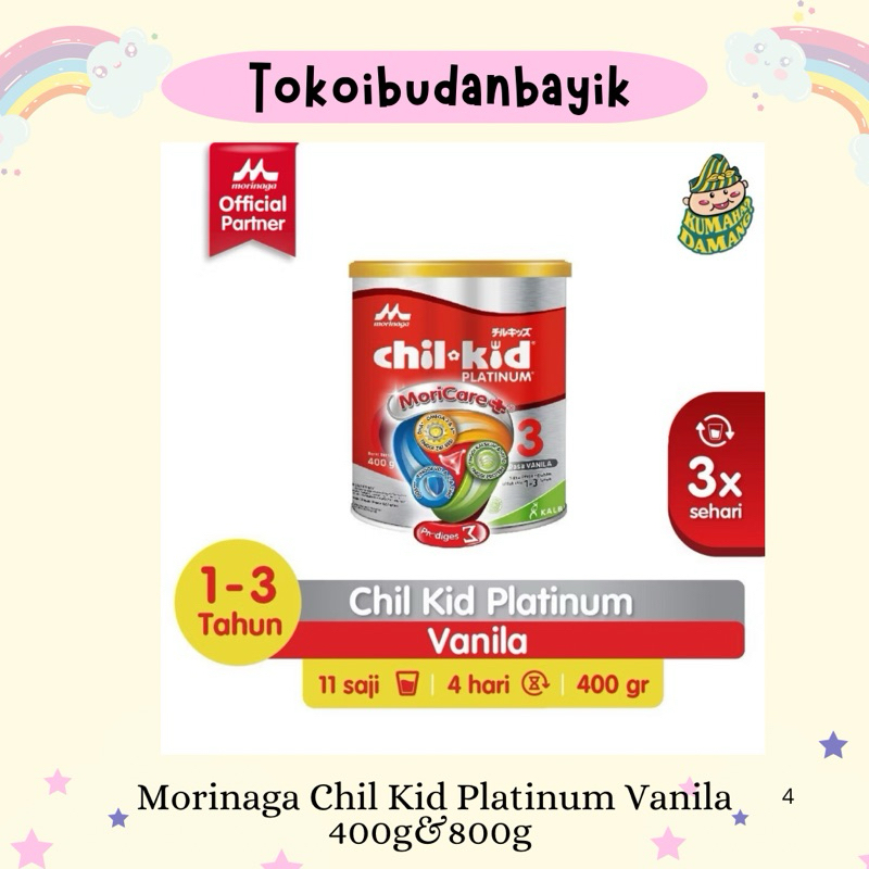 

Morinaga Chilkid Chil Kid Platinum Vanila 400g&800g