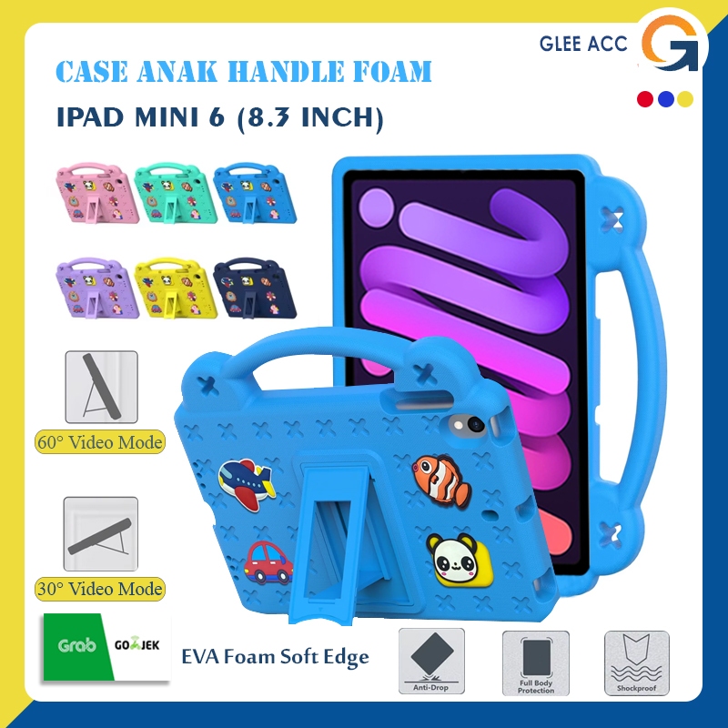 IPAD Mini 6 8.3 Inch Softcase Anak Handle Foam Casing Lucu Foam Standing Guard Pelindung Tab Tablet 