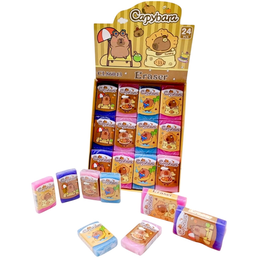 

PENGHAPUS TRANSPARAN CL-86043 CAPYBARA / STIP PENSIL LUCU