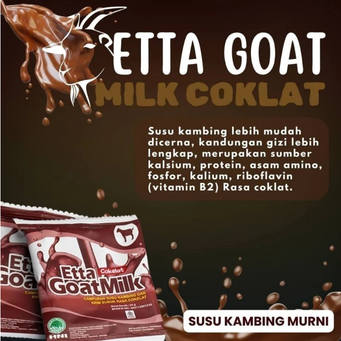 

EGM COKLAT 10 saset Etta Goat Milk Rasa coklat original HNI HPAI