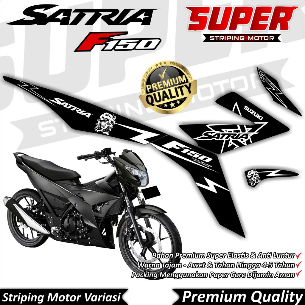 Stiker Satria Fu Fi Injeksi Anti Luntur keren Striping Satria Fu Fi Injeksi Striping Suzuki Satria F