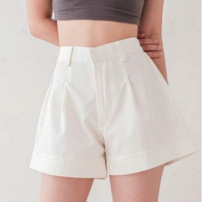 Amanda Shortpant Hotpants Fuschia ShortPants Highwaist Tere Celana Pendek Wanita Hot Pants