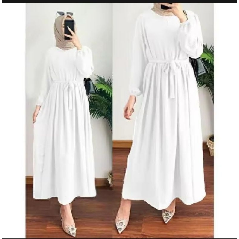 MIDI dress crinkle airflow