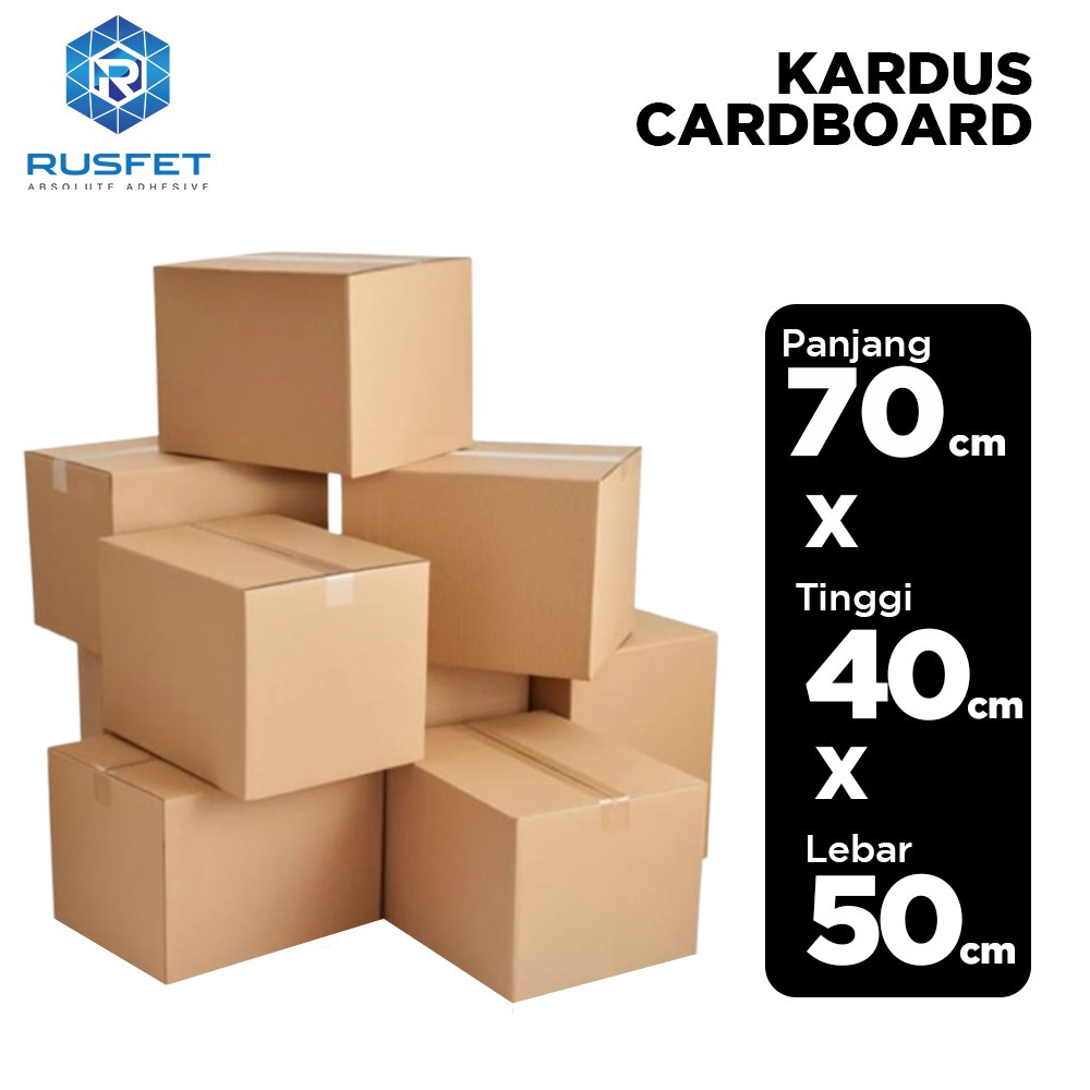 

Kardus Packing Polos/Karton Box/Dus Packaging Single Wall Termurah Satuan 70x50x40