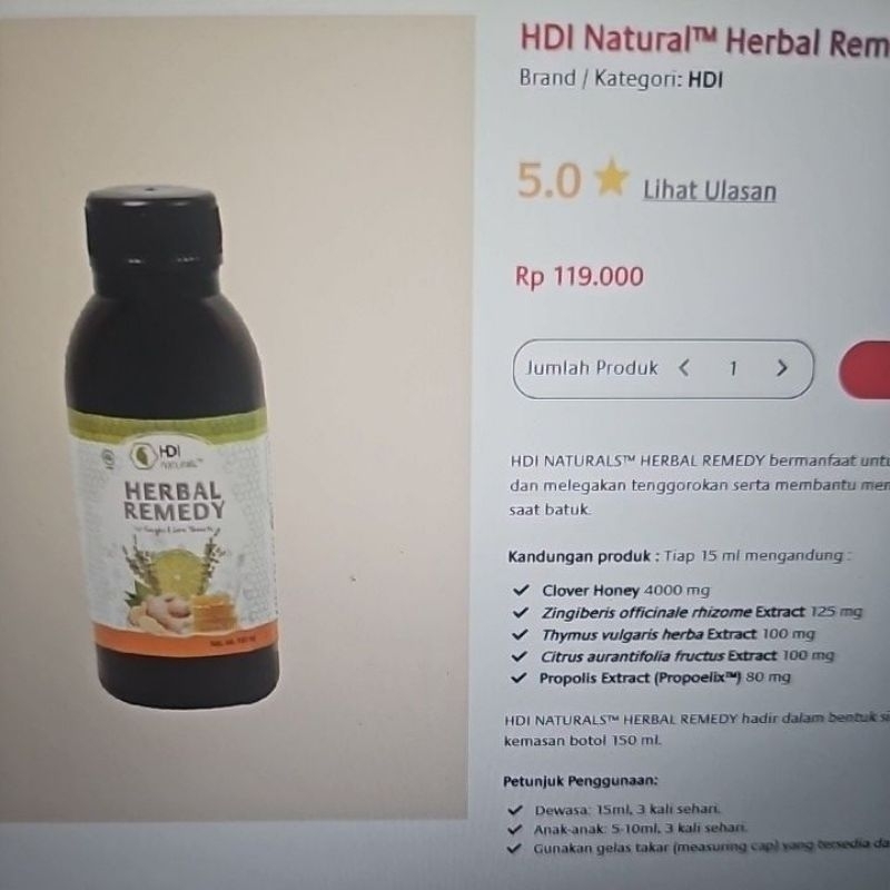 

HDI Natural Herbal Remedy 2027