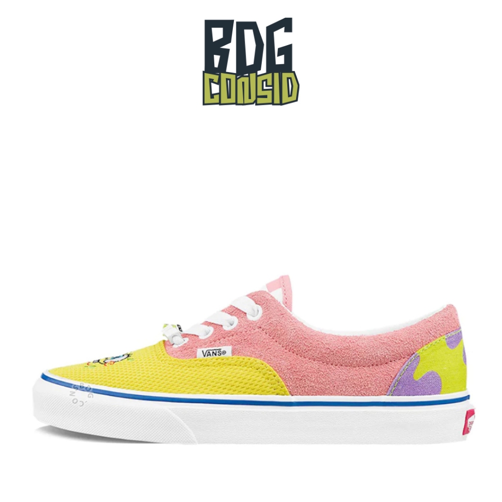 Sepatu Vans Era X Spongebob Best Buds Best Friend Yellow Pink
