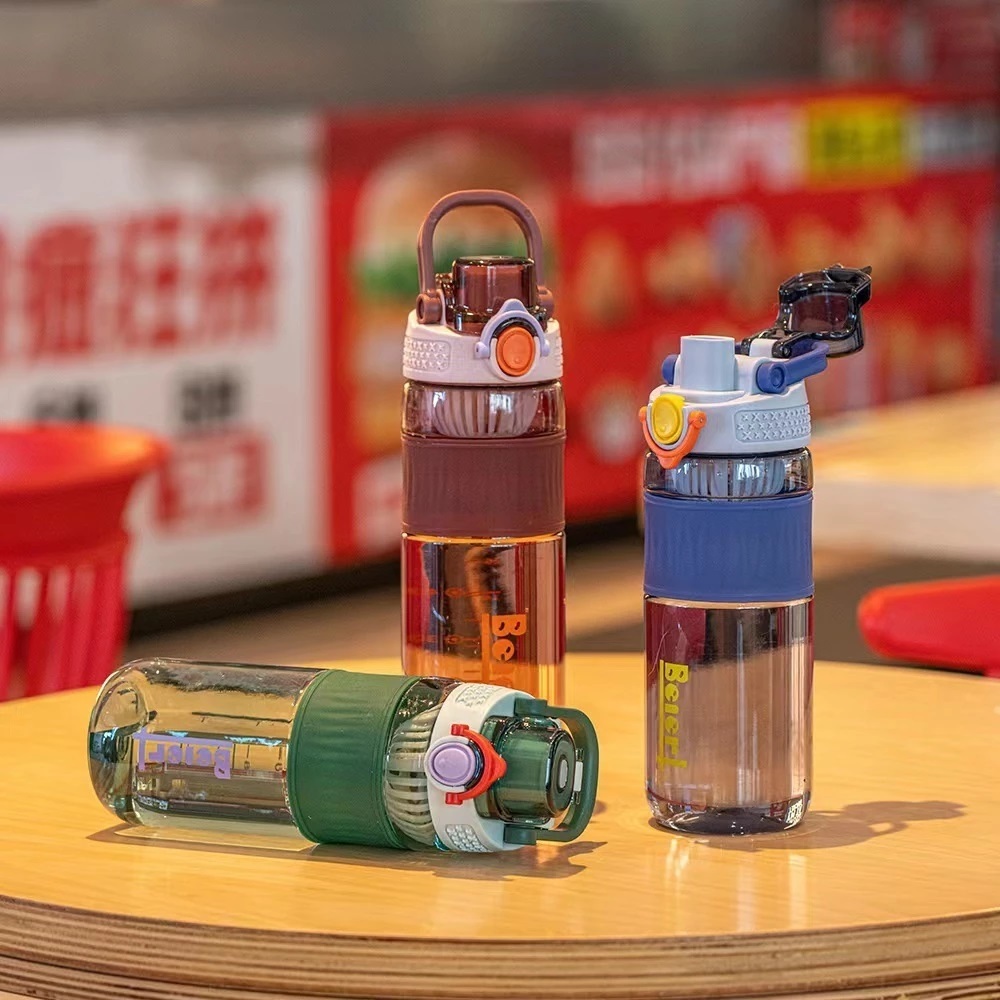 Botol Minum Bening Portable Saringan 820 ml Tumbler Sport / Botol Air Minum Anti Tumpah SH 2048