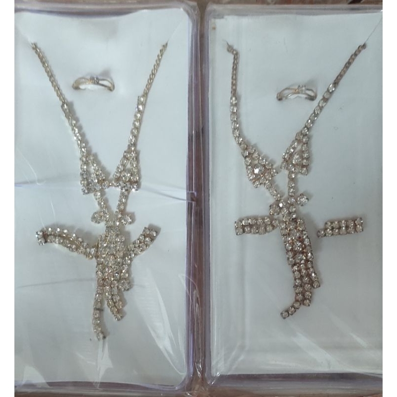 wedding neckless - kalung tebar none - kalung anting  cincin tetes air