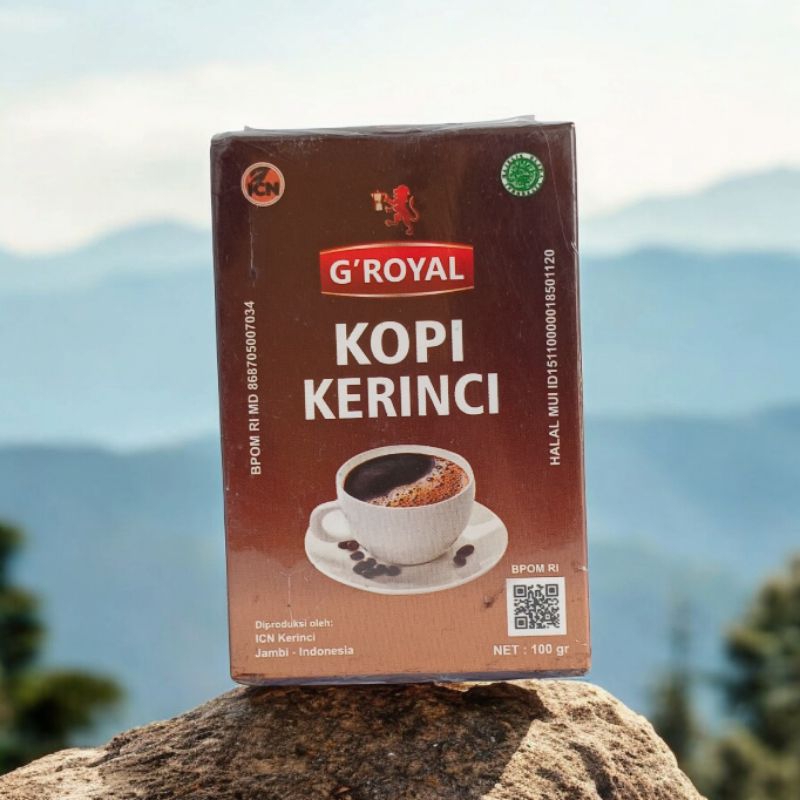 

G'Royal KOPI KERINCI 100gr BLACK COFFEE KERINCI