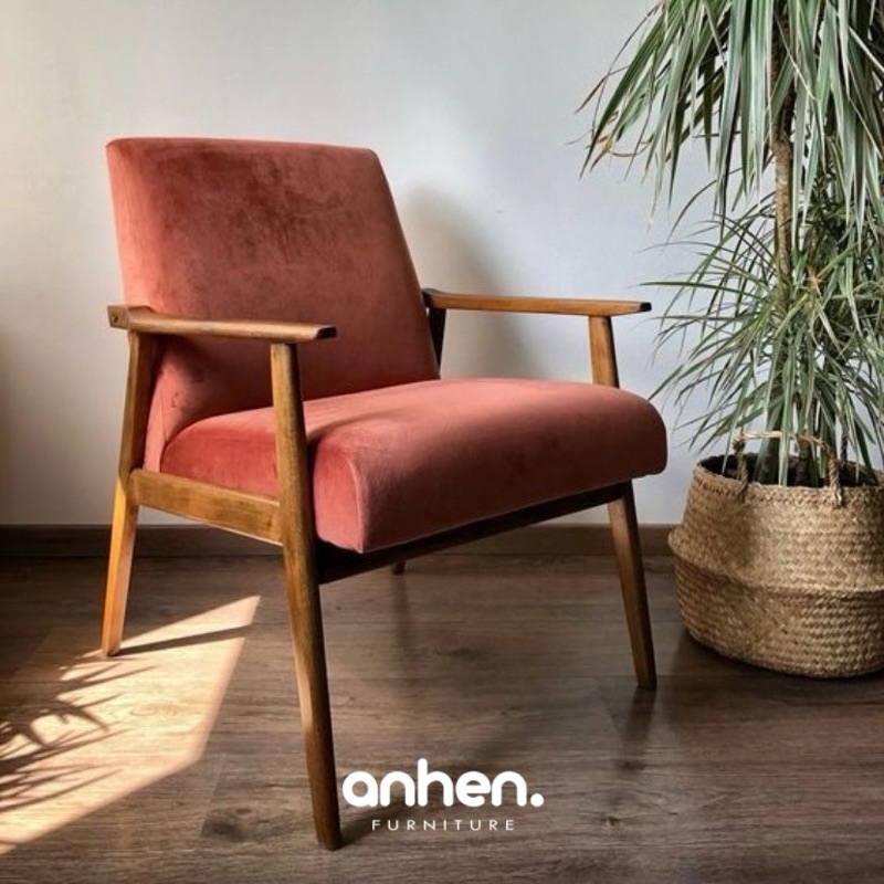 Kursi Tamu Jati Model Retro / Arm Chair Jati / Kursi Santai Jati Minimalis