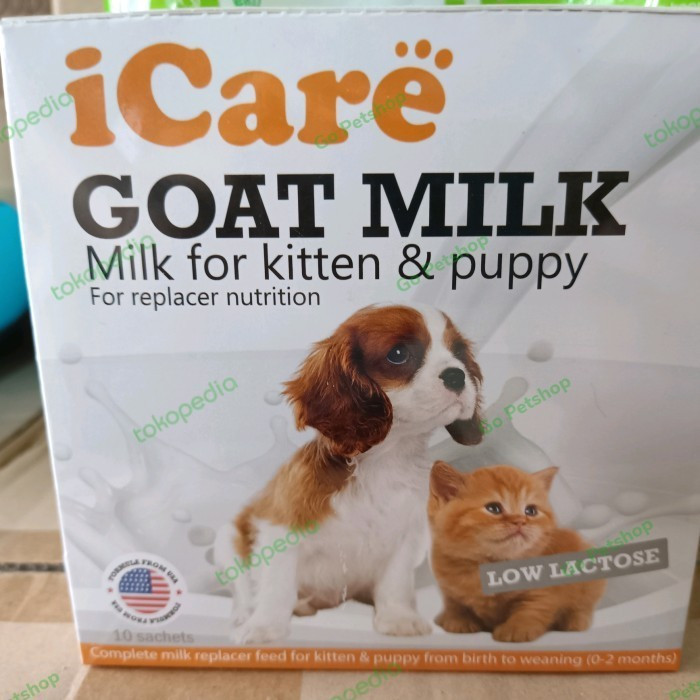 Paket 1Box iCare Goat Milk Susu Kambing untuk Anak Kucing dan Anjing