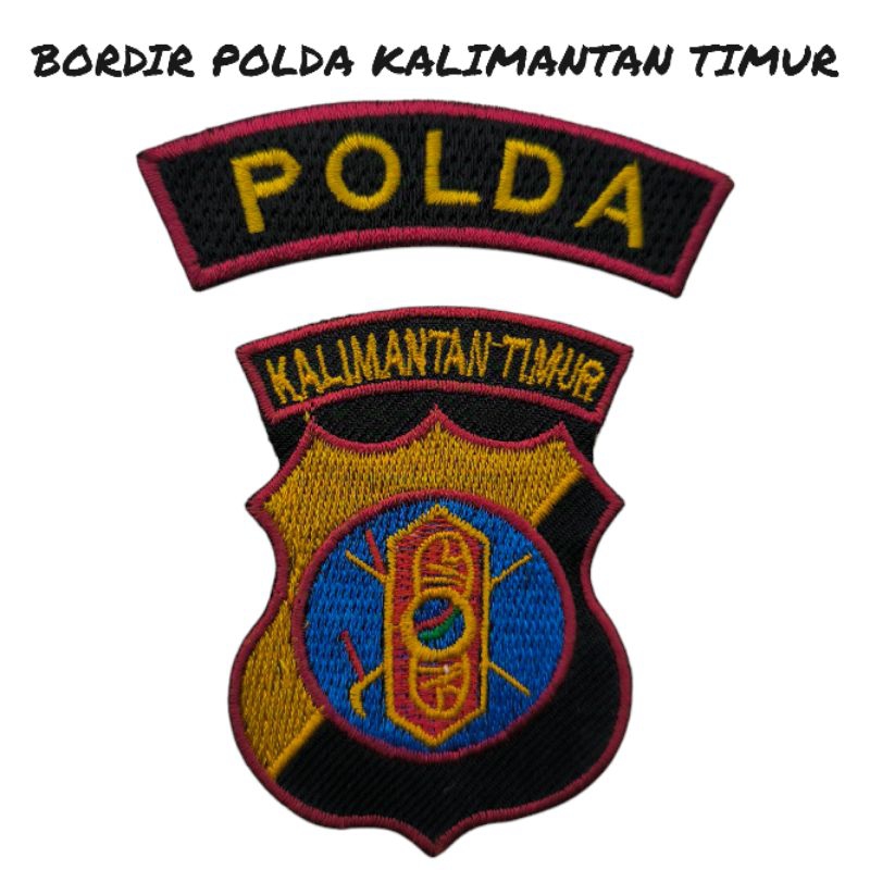 BORDIR LOGO POLDA KALIMANTAN TIMUR