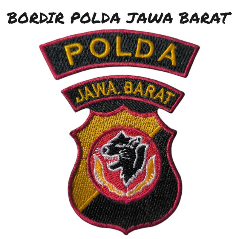 BORDIR LOGO POLDA JAWA BARAT
