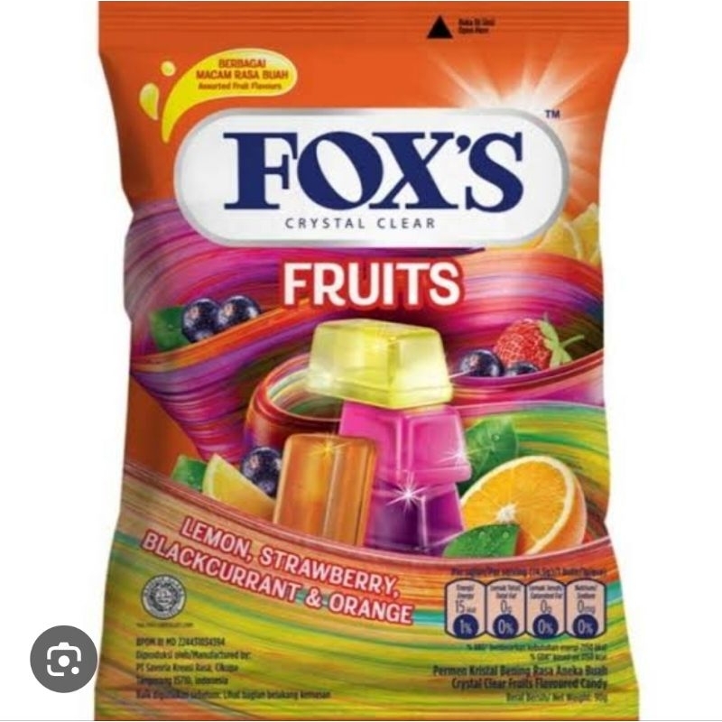 

Permen Foxs Crystal Clear Travesium 125gr / Permen Fox's Oval Candy isi kurleb 50 biji