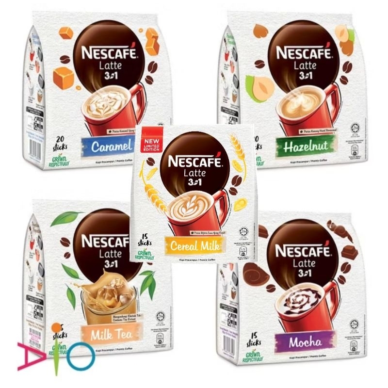

Nescafe Latte Hazelnut / Mocha / Caramel / Milktea