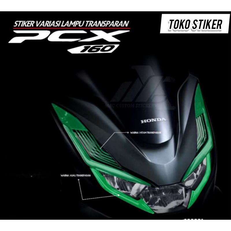 STIKER LAMPU DEPAN PCX 160 -STIKERLAMPU ALIS PCX 160