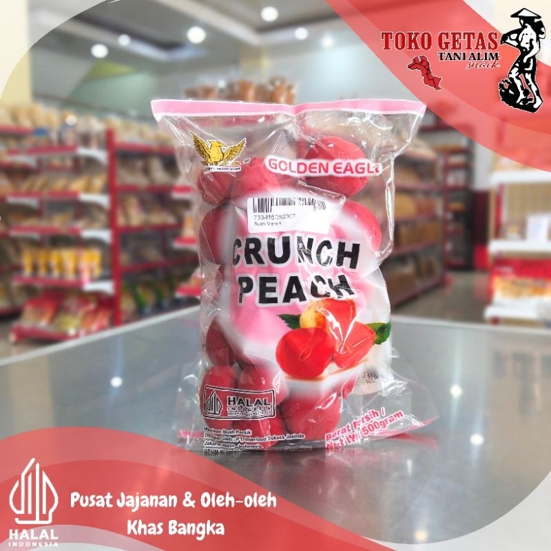 

Manisan buah persik Crunch Peach 500gr
