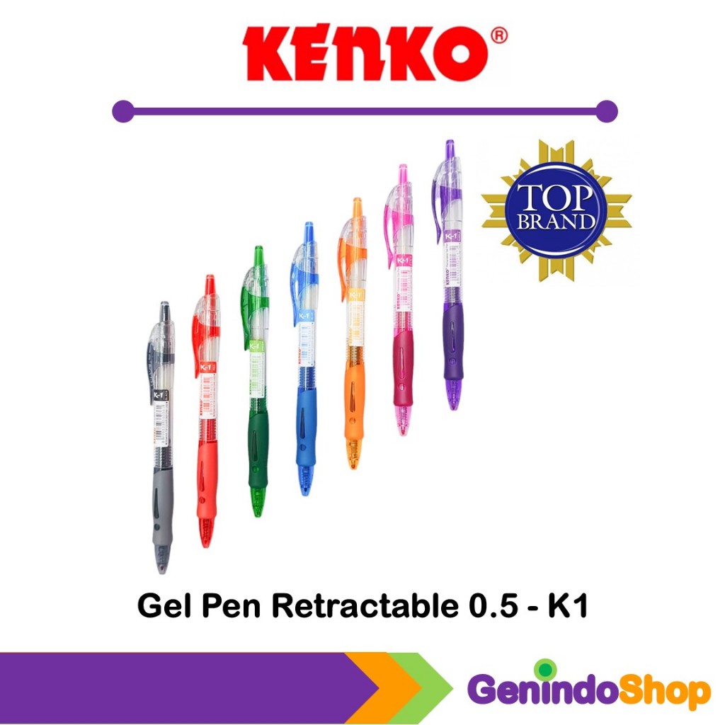 

Ballpoint / Pulpen Gel Pen 0.5 mm Kenko K1