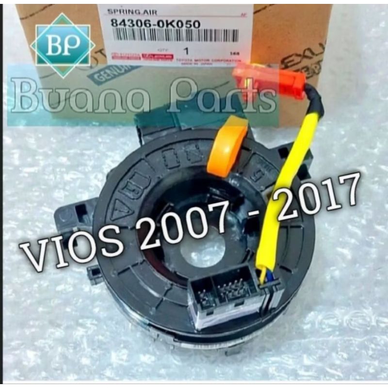 Kabel Spiral Klakson Stearing Control Fleksibel Stir Airbag Toyota Vios Gen 2 2007 2008 2009 2010 20
