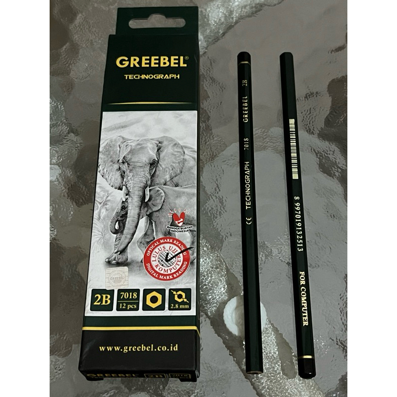 

1 Lusin Pensil 2B Greebel ( isi 12 pcs )