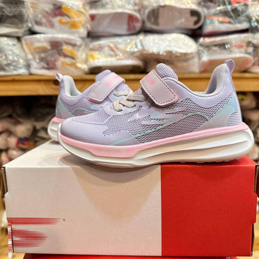 SEPATU ANAK PEREMPUAN SKECHERS PREMIUM UNGU ANAK CEWEK