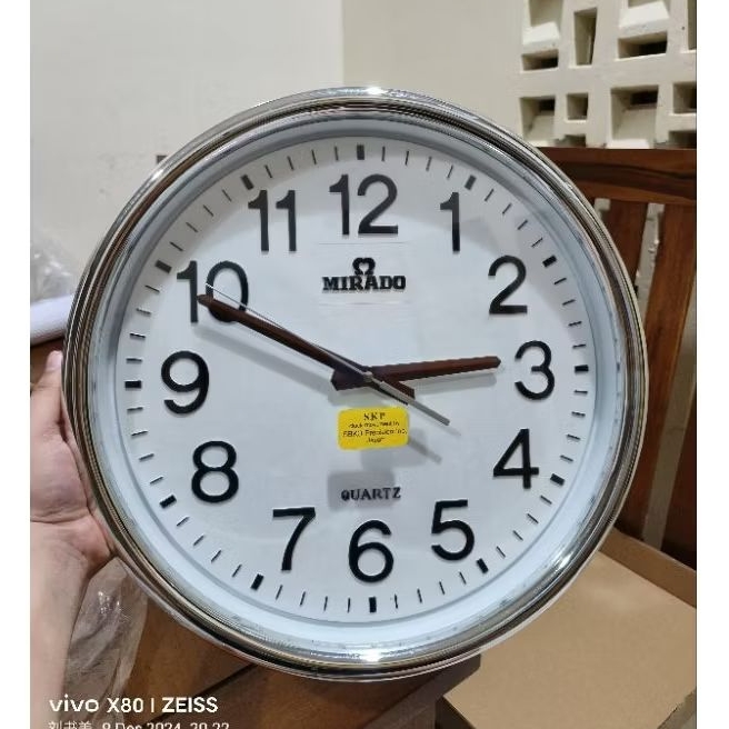 jam dinding mirado 8808 mesin Quartz SKP Seiko Jepang original