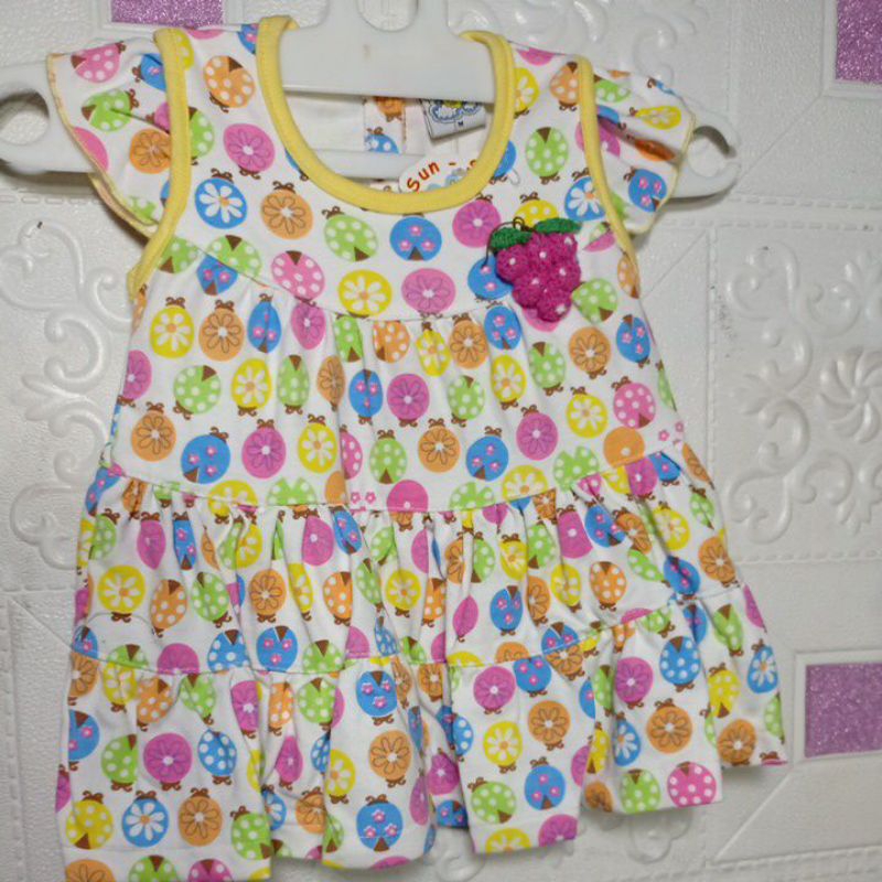 Dress Anak Motif Buah Bunga