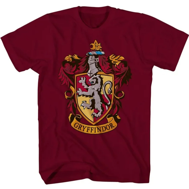 Harry Potter Boys Hogwarts T-Shirt - Hogwarts Gryffindor Hufflepuff Ravenclaw Slytherin Wizardry Shi