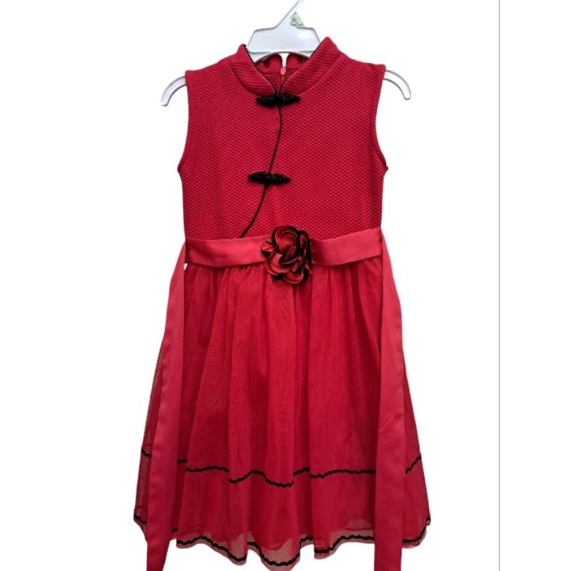 Baju Dress Imlek Sincia Merah Anak Perempuan Preloved