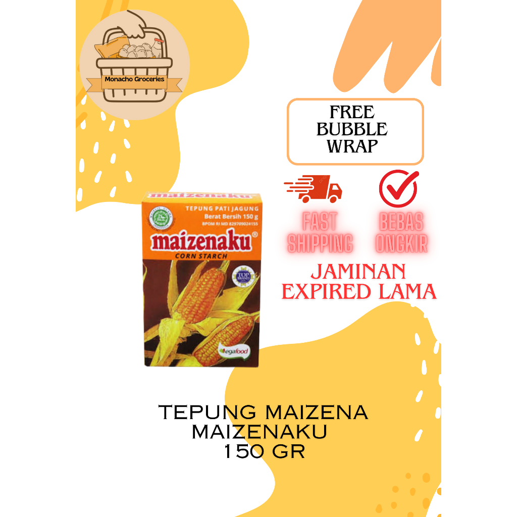 

Tepung Maizena Maizenaku 150 gr / Corn Starch / Tepung Pati Jagung