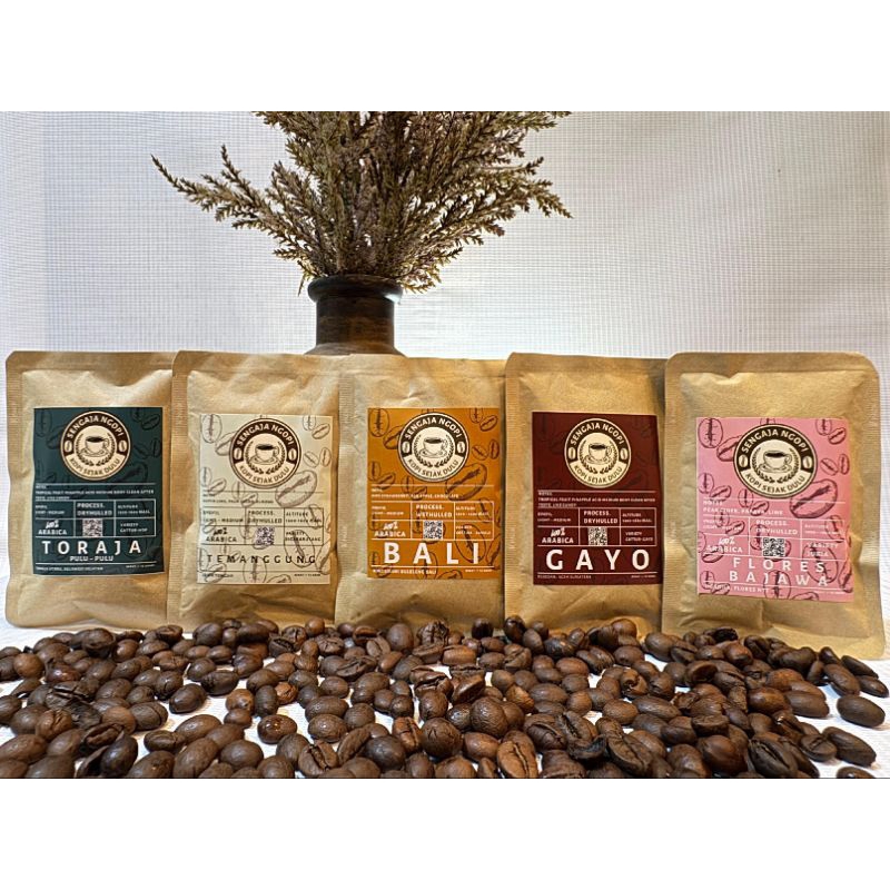 

Sengaja Ngopi Drip Bag / Filter Bag Arabica : isi 5pcs Mix