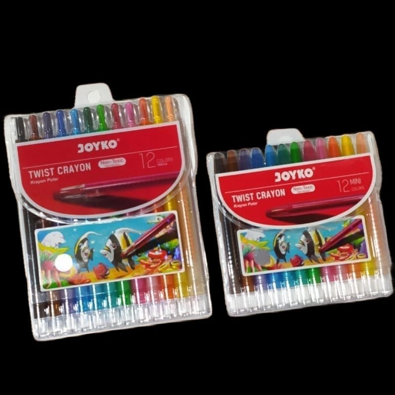 

Crayon Putar Joyko Panjang 12 Warna