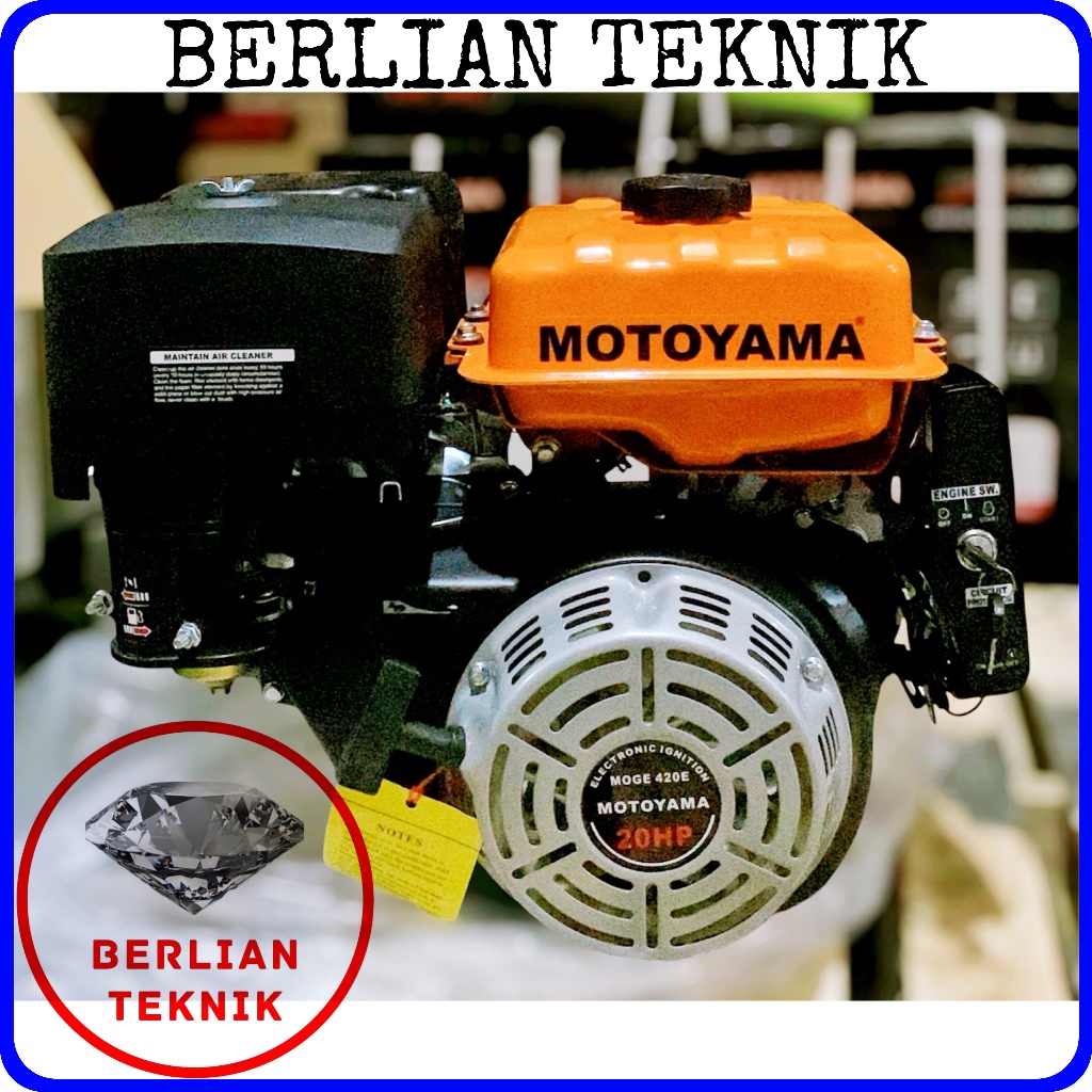 Mesin Penggerak Bensin Engine Gasoline Motoyama Moge MGE 420 E / 20 HP Starter