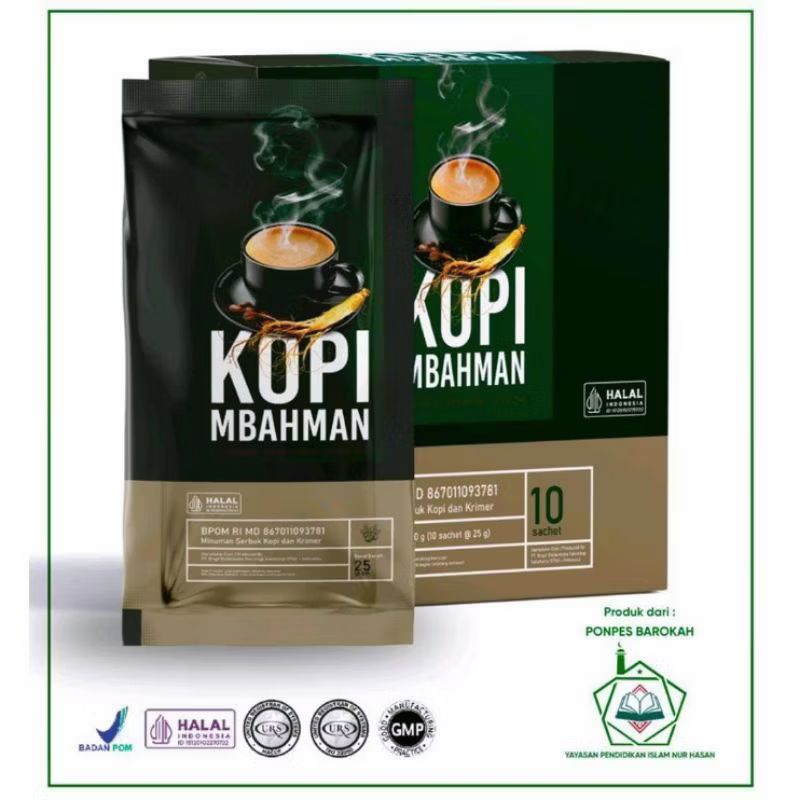 

Kopi MBAHMAN kopi Kesehatan isi 10 pcs