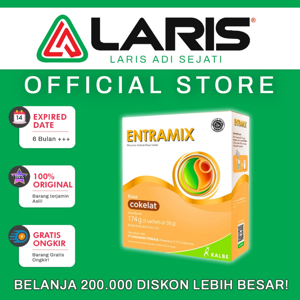 

Entramix 174gr Vanilla/Coklat