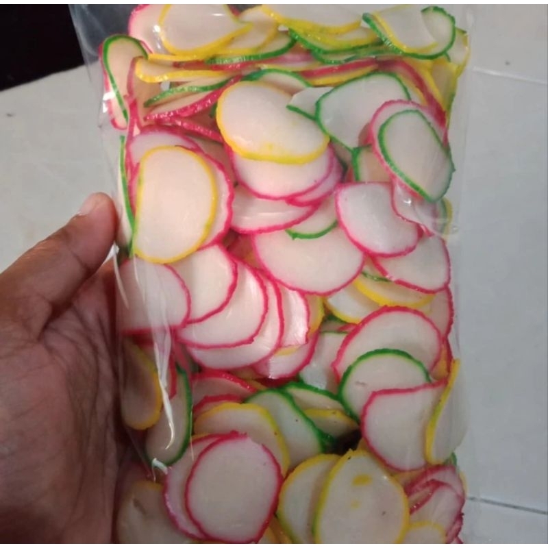 

1kg kerupuk bawang warna warni enak / kerupuk mentah / kerupuk bawang mentah